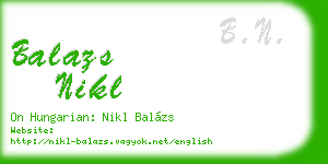 balazs nikl business card