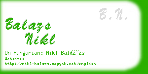 balazs nikl business card